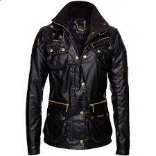 Womens Black Wax Barbour National Trials Jacket 230 Liked On Polyvore Jackets Barbour Jacket Women