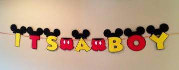 It S A Boy Mickey Mouse Baby Shower Banner Mickey Mouse Banner Baby Shower Banner Boy Baby Banner Mickey Mouse It S A Boy Baby Shower Banner Baby Showers De Mickey Baby Shower