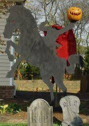 Headless Horseman Version 1 8 Plywood Silhouette Yard Decoration Pumpkin Is A Fun Halloween Outdoor Decorations Halloween Silhouettes Halloween Inspiration