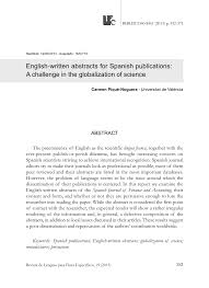 Abstract is a keyword in java which can be used to declare a class or method abstract. Pdf English Written Abstracts For Spanish Publications A Challenge In The Globalization Of Science