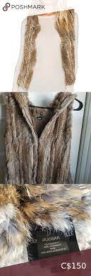 Rabbit Fur Vest Rabbit Fur Vest Fur Vest Black Leather Vest