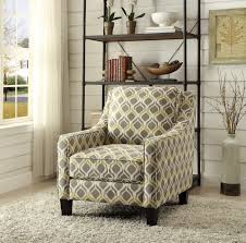 Browse stylish lounge chairs, dining room chairs, outdoor seating and more. Gray And Yellow Patterned Accent Chair Hrc Furniture