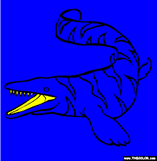 Identify 15 different creatures in these animal coloring sheets. Mosasaur Coloring Page Free Mosasaur Online Coloring Online Coloring Coloring Pages Dinosaur Coloring Pages