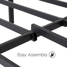 Platform beds are bed frames that require no box spring. Mainstays 14 Heavy Duty Slat Bed Frame Black Steel Walmart Canada