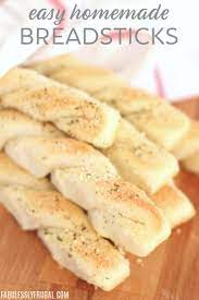 How To Make Homemade Breadsticks Homemade Breadsticks Bread Sticks Recipe Recipes