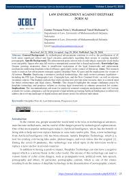 PDF) LAW ENFORCEMENT AGAINST DEEPFAKE PORN AI