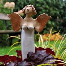 Keramik Engel Engel Keramik Gartenskulptur Gartenfiguren