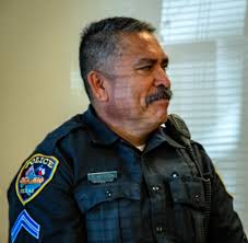 The City of Del Rio's Police Department held a Promotional Ceremony today,  January 6, 2020, to promote five different staff members. Pictured are  Corporal Gorge Mayorga, Corporal David Anguiano, Senior Officer Oscar