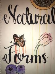 Natural Forms Title Page Art Pad Natural Forms Gcse Natural Form Art
