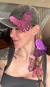 Metallic Butterfly Hair Clips (3-pack)
