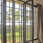Modern House Wrought Iron Aluminium Glass Windows Grill ...