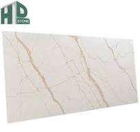 [Hot Item] Gold Line Fish Belly White Quartz Stone Slabs Stone Slab for  Floor Wall Tile and Countertop