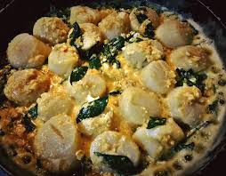 Bake 30 to 35 minutes or until set. Helene Home Cooking Salted Egg Yolk Scallops Recipe