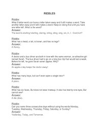 Words have meanings and some have more than one meaning. Riddles Pdf