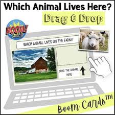 Animal Boom Cards Drag Drop Which Animal Lives Here Animal Flashcards Strongest Animal Sorting Activities