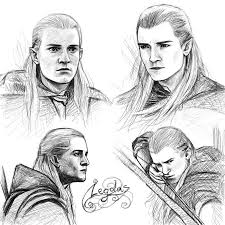 Legolas Sketches By Manweri On Deviantart Lotr Art Legolas Hobbit Art