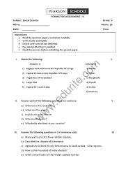 It also contains information like the objective of this course, chapter weightage, etc. Class 5 Cbse Social Science Question Paper Fa 2 Learning Science