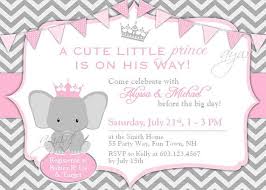 This Printable Baby Shower Invitation For Girls Features An Adorable Elephant In Her Ro Ducha De Bebe Elefante Invitacion Baby Shower Originales Elefantes Bebe