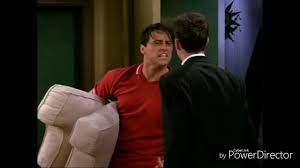 Chandler and ross never become friends in college, but knew of each other due to ross briefly dating carol. Chandler And Joey Fight For The Couch Youtube
