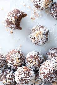 Date Almond Coconut Protein Balls Recipe Protein Ball Food Protein Snacks