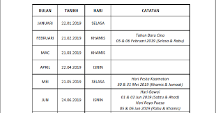 For more information and source, see on this link : Kakcik Seroja Tarikh Bayaran Pencen Pesara Kerajaan 2019
