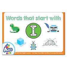 For each letter, name one of the top 5 most common names for baby boys that starts with that letter. Free Alphabet Flashcards For Words That Start With The Letter I Bingobongo