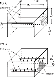 All pots are engineered to work precisely with automation equipment. Dimensions Cm Of Simulated Standard King Crab Pot Pot A The Newly Download Scientific Diagram