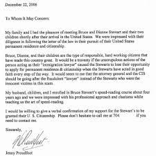 The letter of recommendation for immigration is written to support a person's immigration application or other proceedings. Letters Of Recommendation