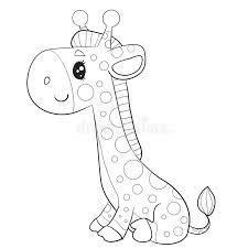 In these page, we also have variety of images available. Cute Giraffe Character Sitting On Grass Toy Sadness Outline Drawing Stock Vector Illustration Of Africa Happy 171452687