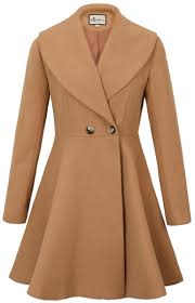 Easy, quick returns and secure payment! Amazon Com Begonia K Women S Wool Trench Coat Lapel Wrap Swing Winter Long Overcoat Jacket Clothing