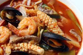 Jjamppong Spicy Mixed Up Seafood Noodle Soup Recipe Yummy Vegetable Recipes Recipes Food
