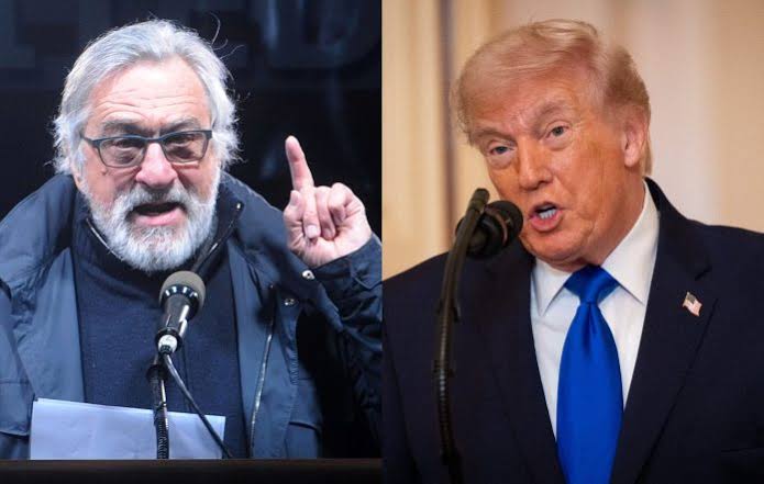 Robert De Niro gets emotional during passionate call to "save this country" from fucked up" Trump