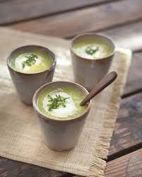 Soupes Froides Au Blender Courgette Chevre Et Menthe Pour 4 Personnes Recettes Elle A Table Recette Recettes De Cuisine Recette Soupes