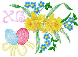10628 daffodils cutwork lace machine embroidery design. Easter Flower Free Embroidery Free Embroidery Designs Links And Download Machine Embroidery Community
