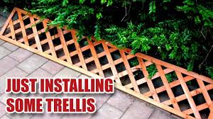 Check spelling or type a new query. Fitting Some Garden Trellis To A Wall Youtube