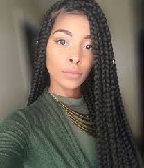 Box Braids Are Not Just Great At Introducing Freshness To Your Looks They Also Give You Room To Ex Medium Box Braids Box Braids Hairstyles Box Braids Pictures