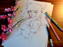 Explore over 350 million pieces of art while connecting to fellow artists and art enthusiasts. Lazy Sunday Sketch Ahri By Lighane On Deviantart