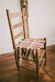 Sincerely Kinsey Wooden Chair Makeover Diy Wooden Chair Makeover How To Weave A Chair Seat Diy Chair Makeover