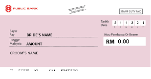 Standard for cheques and documents stipulated under the interbank electronic cheque clearing system are mainly used as the guideline and provisions with regard to main composition of cheque and other related documents, considered necessary for printing in compliance with the scope and details. Browse Design Wedding Mock Cheque Printing Weststar Digital Sdn Bhd