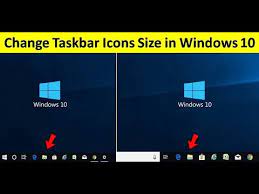How To Change Taskbar Icon Size In Windows 10 In Hindiurdu - Youtube
