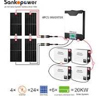 20KW Hybrid Solar Power Home System with 30KWh ...
