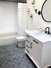 Beautiful Eleganza Urban Concrete Scallop Fan Floor Tile Bathroom Photo Shanee Malone Free Samples Ju Tile Bathroom Scallop Tile Bathroom Bathroom Flooring