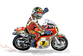suzuki rg500 1976 オートバイ イラスト
