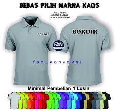 Cara membuat desain kaos distro baju polo t shirt untuk membuat desain kaos baju polo shirt krah wangki photoshop cs3. Jual Kaos Polo Shirt Custom Desain Bordir Seragam Polo Preorder Kaos Polo Bordir Seragam Kaos Bordir Di Lapak Fan Konveksi Bukalapak