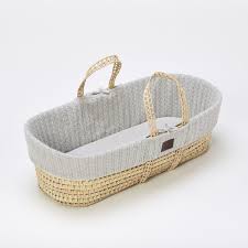 Check spelling or type a new query. Moses Basket With Organic Mattress Knitted Dove Grey Moses Basket