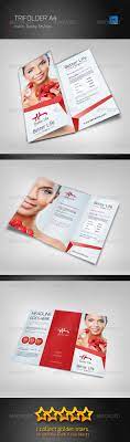 Beauty Trifolder Brochure Brochure Design Brochure Professional Brochure