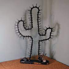 Bike Chain Cactus Metal Tree Wall Art Scrap Metal Art Chain Art