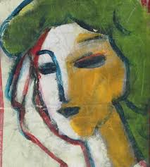 Versteckte Porträts V, 1980er, Acryl auf Leinwand, Gerahmt bei Pamono kaufen