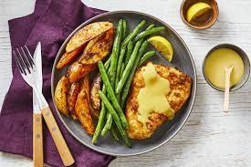 Golden Chicken Schnitzel Recipe Hellofresh Recipe Schnitzel Recipes Chicken Schnitzel Hello Fresh Recipes