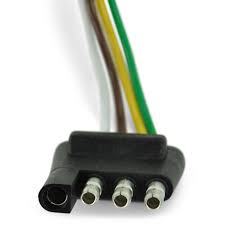 The suggested minimum for the ground, brake power, and battery hot lead wires is 12 gauge. 4 Flat Male Connector Plug 22731